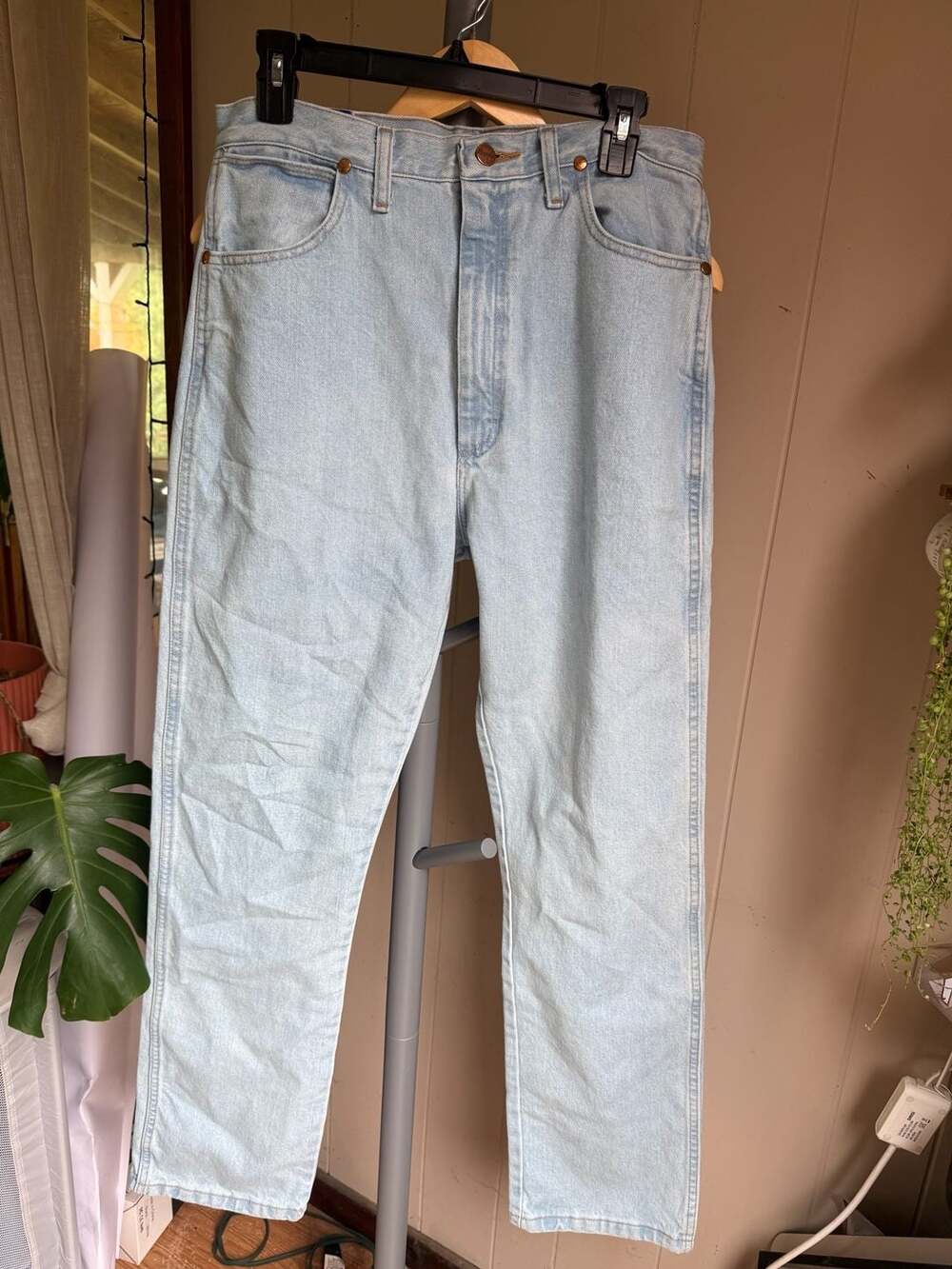 Wrangler Cowboy Cut 1014MWZGH Light Wash Denim Jeans Size 13x32